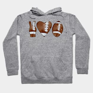 Peace Love Football American Hoodie